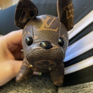 Louis Vuitton bulldog keychain